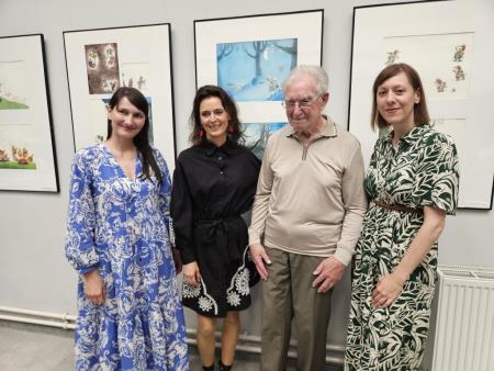 Mirna - Odprtje razstave Kristine Krhin, Maja Kastelic, Kristina Krhin, Joze Zupan in Marta Bartolj, jun 2024, foto JSKD OI Trebnje (28)